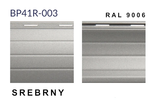 kolor pancerza rolety srebny ral 9006
