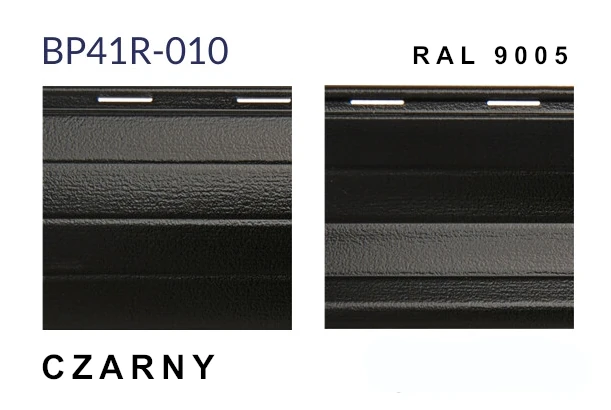kolor pancerza rolety czarny ral 9005