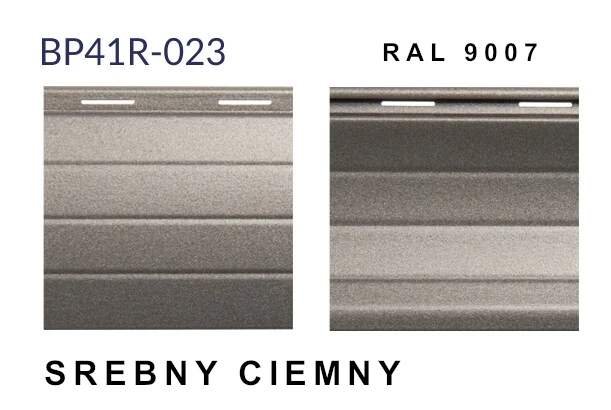 kolor pancerza rolety srebny ciemny ral 9007