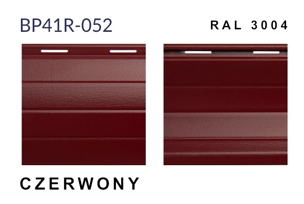 kolor pancerza rolety czerwony ral 3004